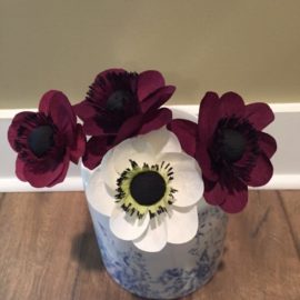 Crepe Paper Anemone Flower
