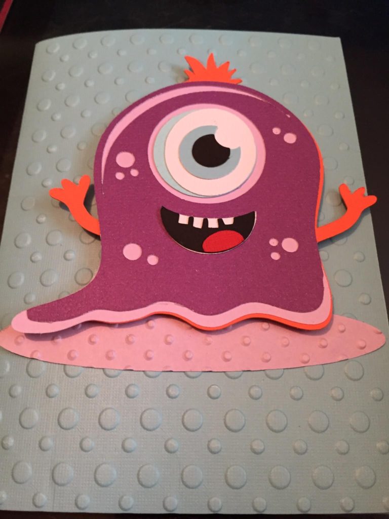 Embossed Monster Card